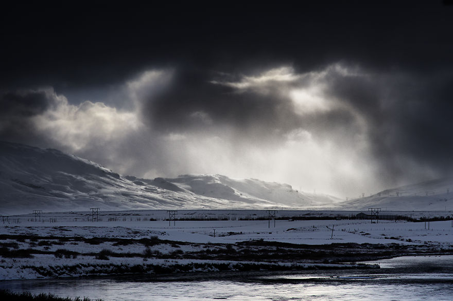 Landscapes Of Iceland During The Winter