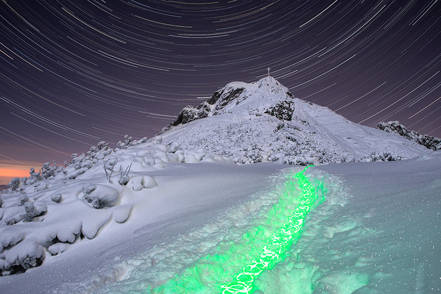 Lightpainting In The Polish Tatra Mountains