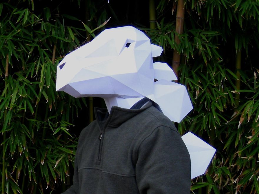Make Your Own Sculptures, Masks, And Costume Accessories With Just Paper And Glue