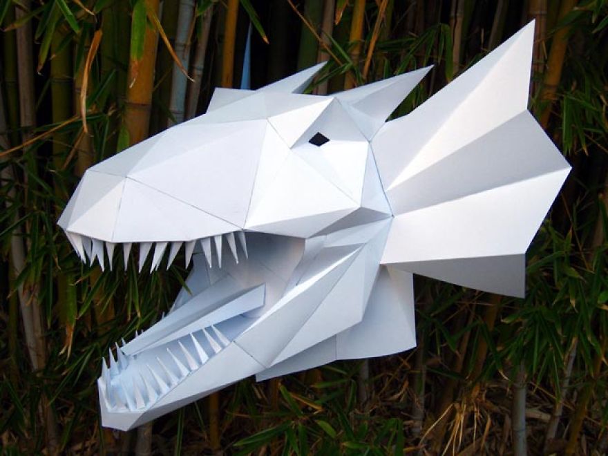 Make Your Own Sculptures, Masks, And Costume Accessories With Just Paper And Glue