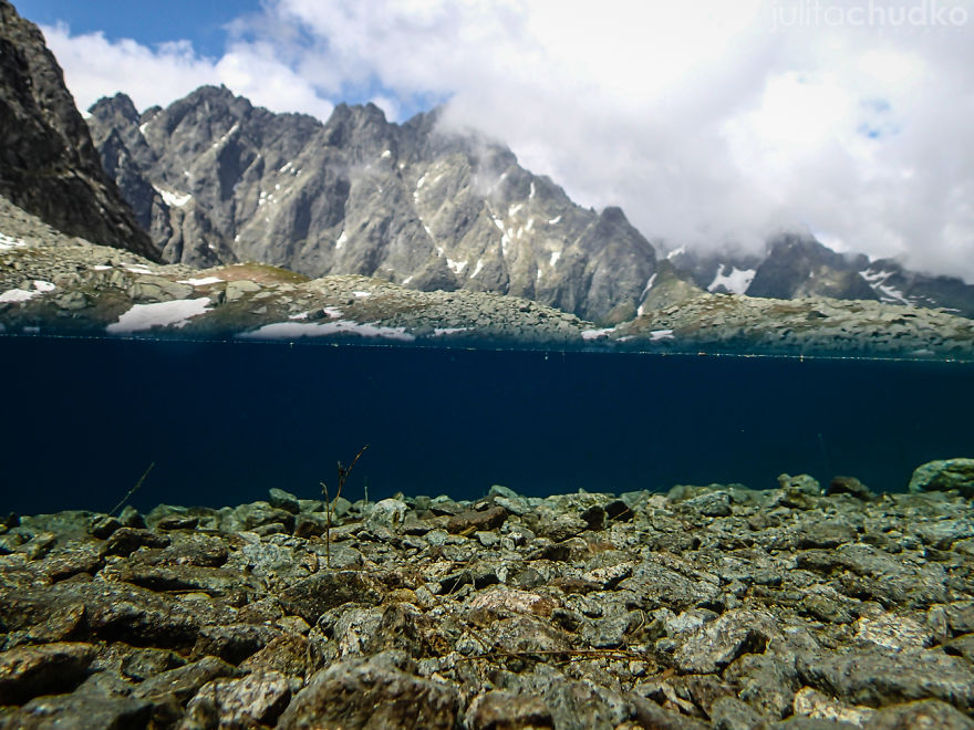 Mountains Lake Underwater
