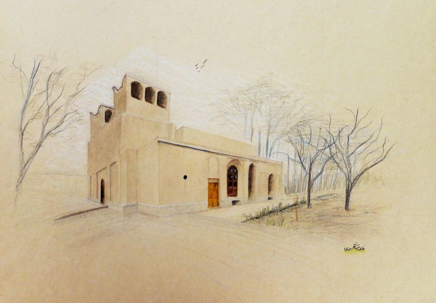 Paintings And Sketching Of Historical Places Of My City, Yazd