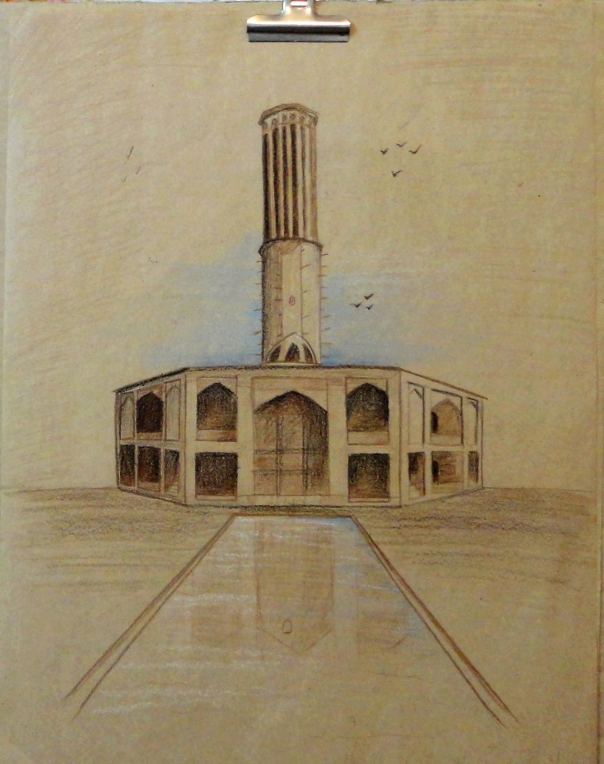 Paintings And Sketching Of Historical Places Of My City, Yazd