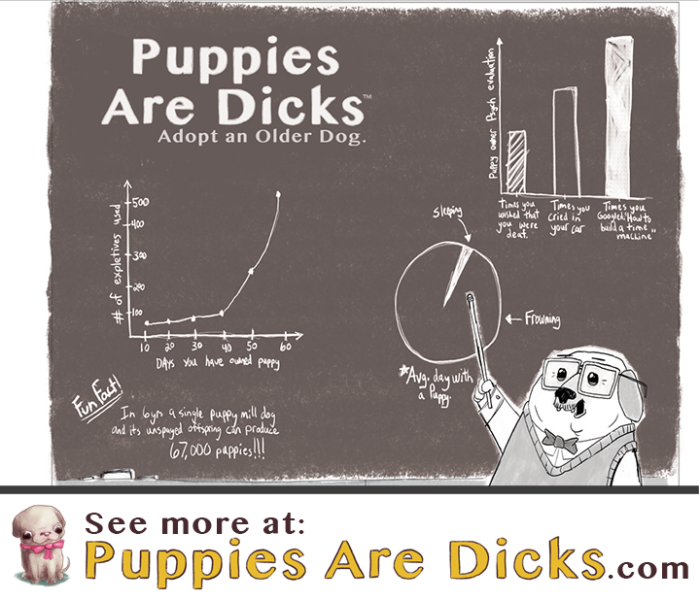 Puppies Are Dicks: Adopt An Older Dog (book)