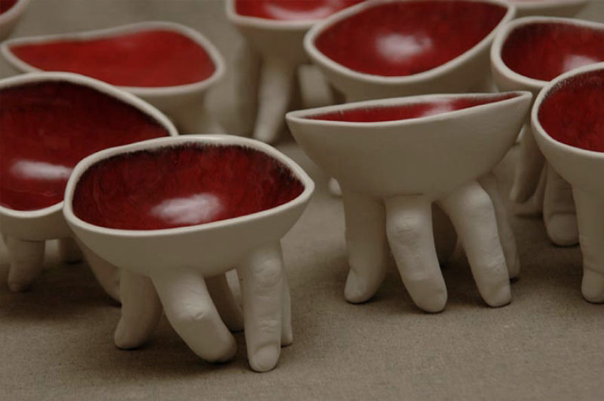 I Bring Ceramics To Life By Adding Fingers And Mouths To Them