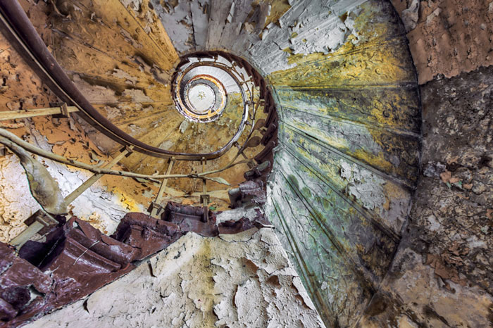 My Photos Of Stairs In Abandoned Buildings That I’ve Collected Over The Years
