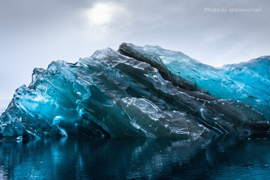 I Was Lucky To Capture A Rare Flipped Iceberg In Antarctica