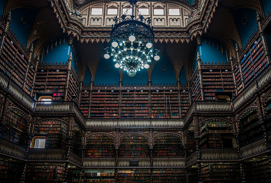 Biblioteca Real Gabinete Portugues De Leitura, Rio De Janeiro, Brazil