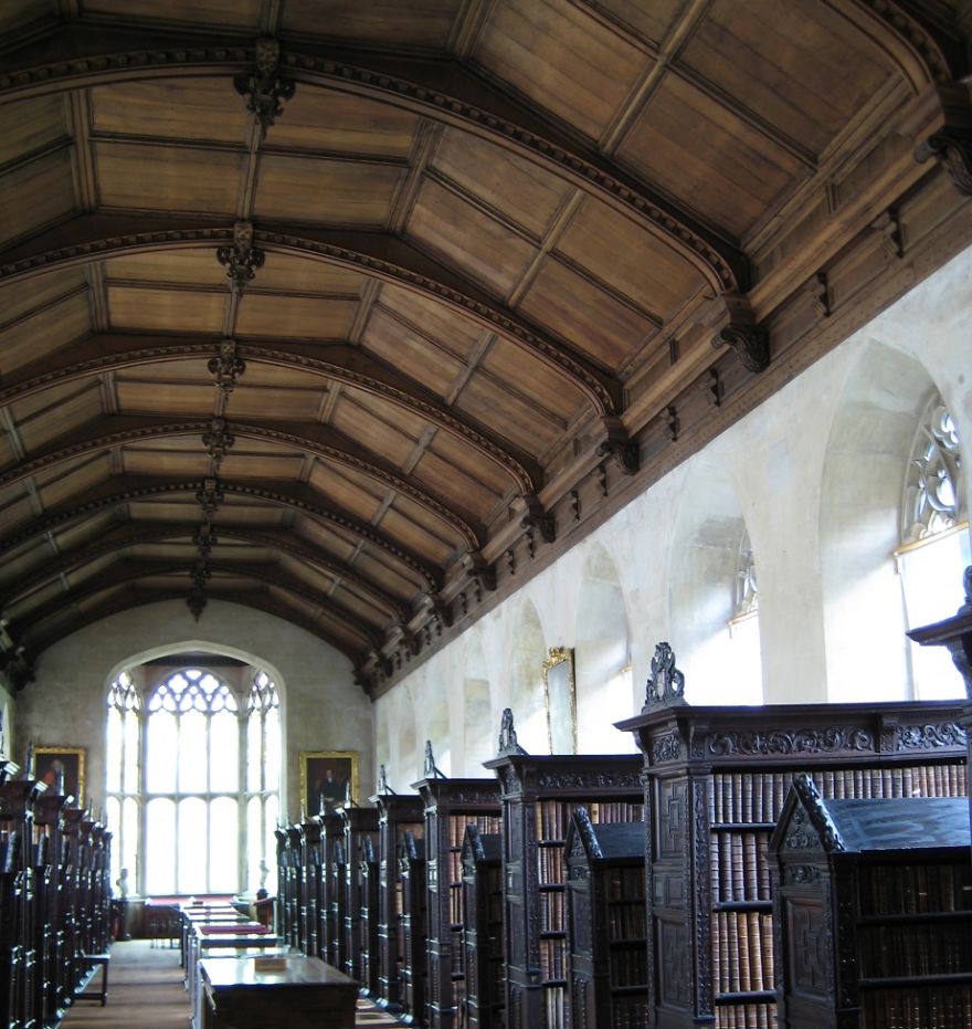 St John's College Library, Cambridge, Uk