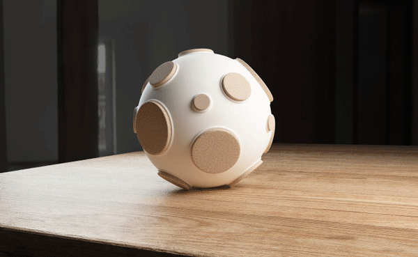 Moon Lamp That Lights Up When You Remove Corks From Its Craters
