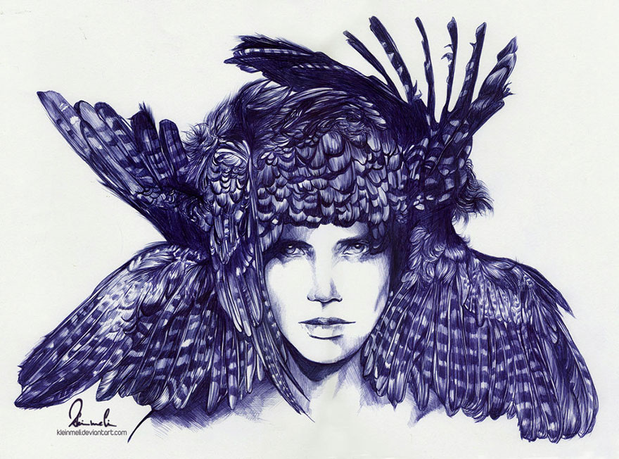 Post Your Most Amazing Examples Of Ballpoint Pen Art | Bored Panda