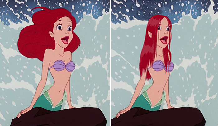 How Disney Princesses Would Look If They Had Realistic Hair