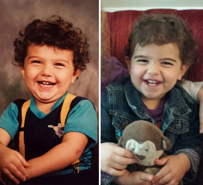 272 Side-By-Side Photos Of Parents And Their Kids At The Same Age