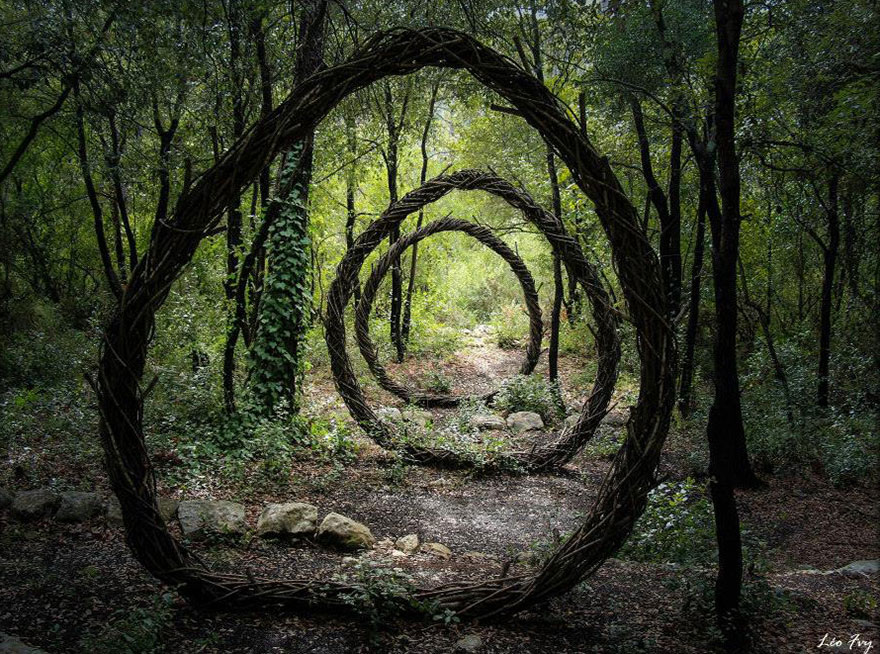 Artist Spent One Year In The Woods Creating Surreal Sculptures From Organic Materials