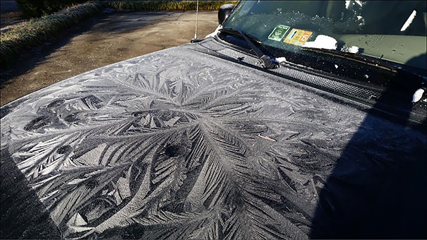 How The Virginia Frost Settled On The Roof Of My Uncle's Truck