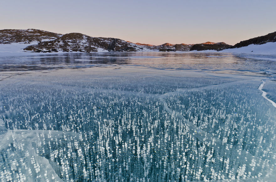 Lake Druzhby In Antarctica