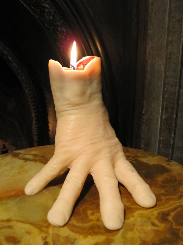 Creepy Hand Candle