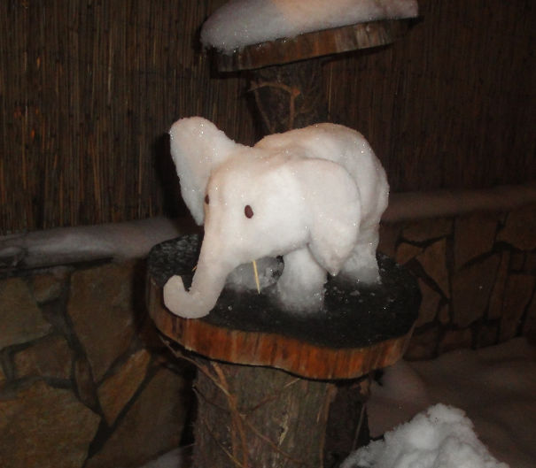 Low Budget Snow-elephant :)