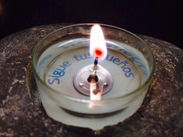 Candle With Message