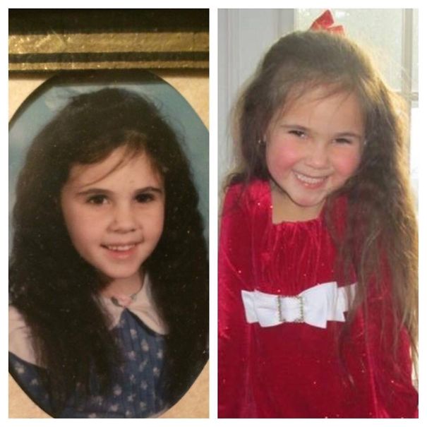 Me On The Left, My Daughter On The Right - Age 5