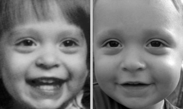 Mother And Son, Age 2 (1978 And 2011)