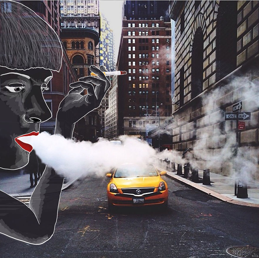 Czech Animator Adds Her Witty Illustrations To Photos Of New York 