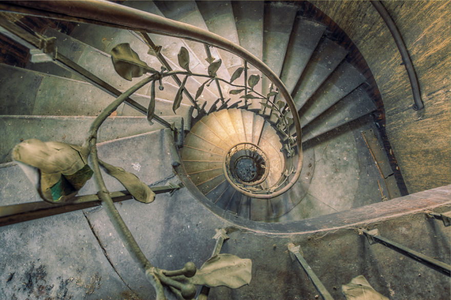 My Photos Of Stairs In Abandoned Buildings That I've Collected Over The Years