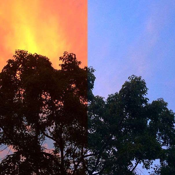 I Take A Picture Of The Sunset And After 30 Minutes Take Another One - Then I Mix The Images