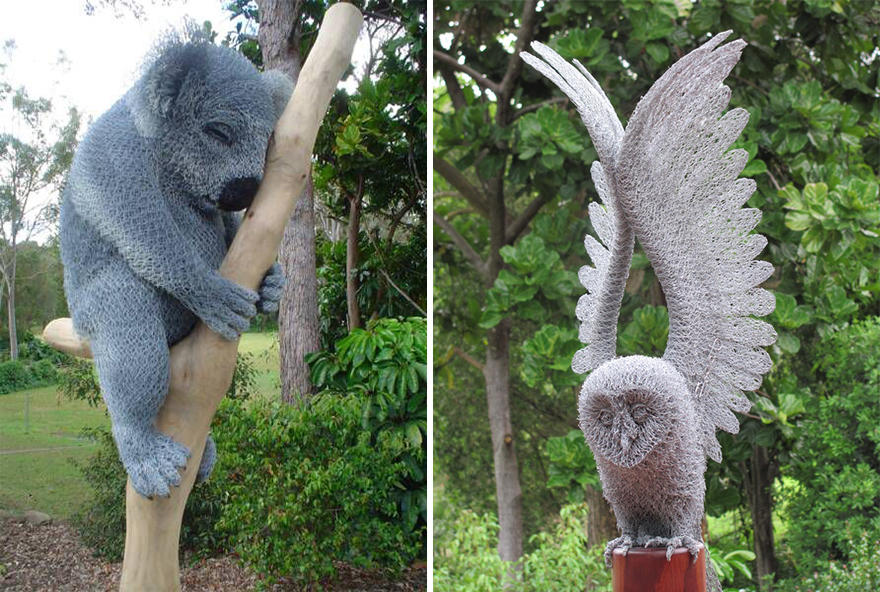Animal Wire Sculptures