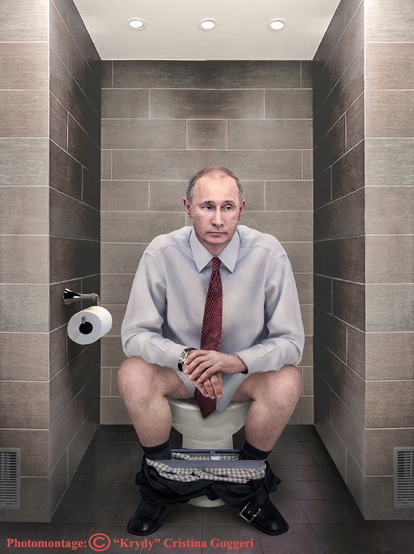 World Leaders Are People Too: Artist Shows Them Doing Their "Duty"