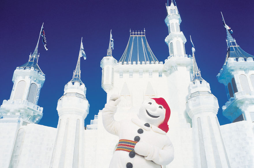 Bonhomme, Host And Mascot Of The Quebec Winter Festival (Canada)