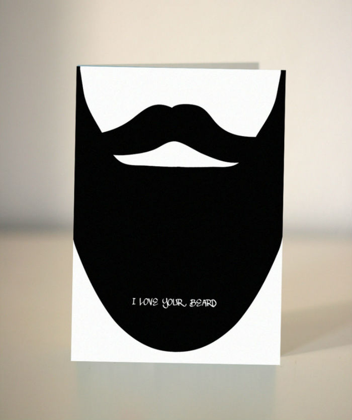 Valentine's Card - I Love Your Beard - Beard Love