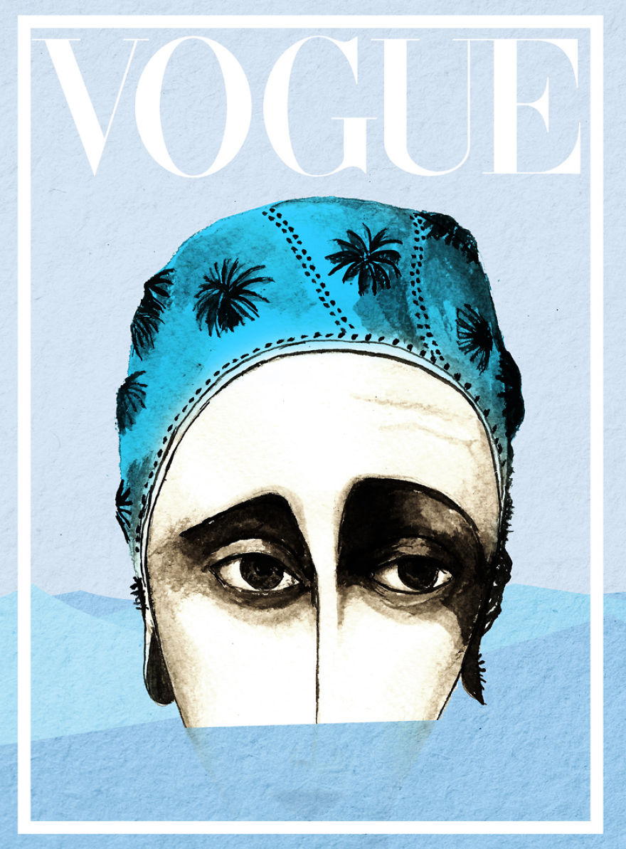I Used Ink To Draw Vogue Cover Icons