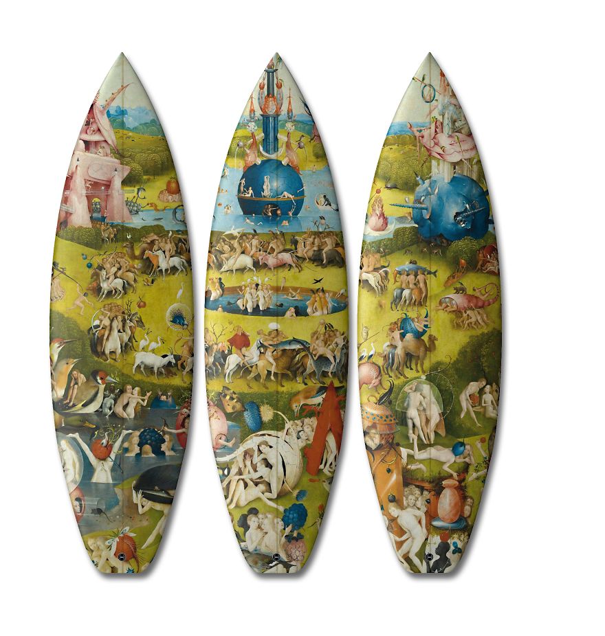 Classic Art Surfboards Triptych By Boom-art