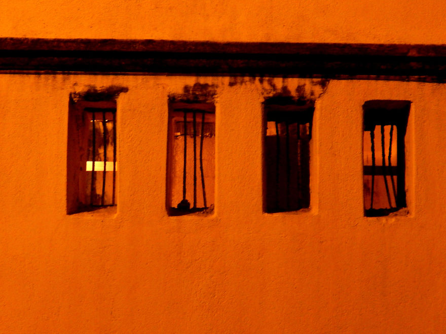 Doors & Windows Under The Street Lights In I I E S T-howrah, India.