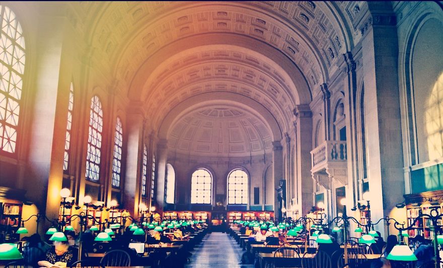 Boston Public Library, Massachusetts Usa