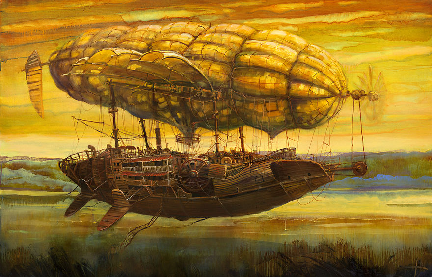 Otherworldly Vehicles In Oil Paintings By Lithuanian Artist Modestas Malinauskas