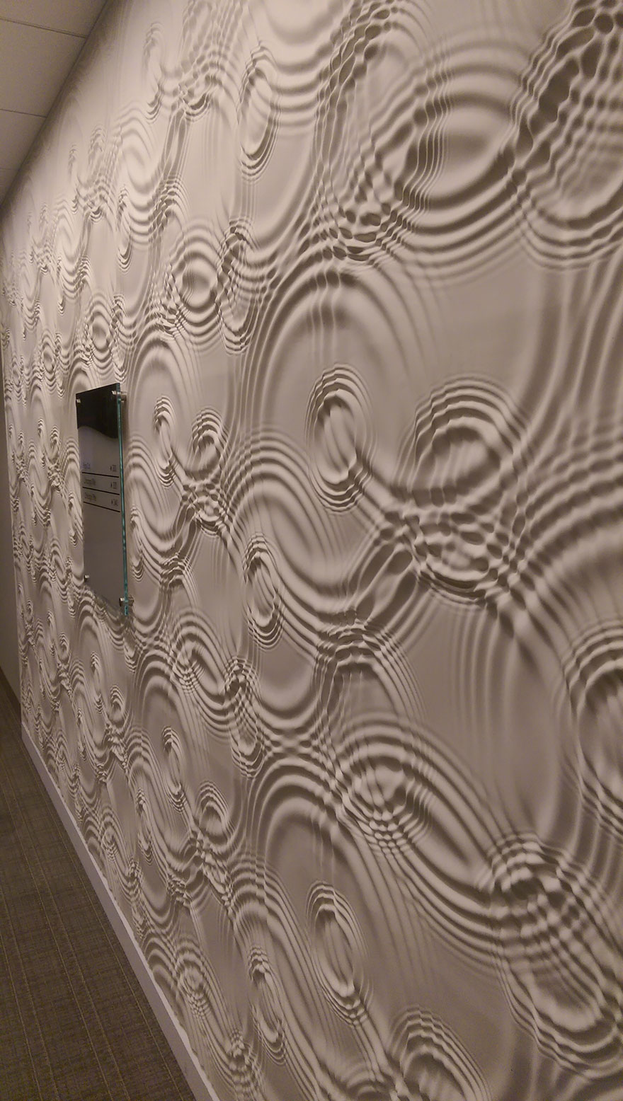 Rippling Liquid Illusion Wall