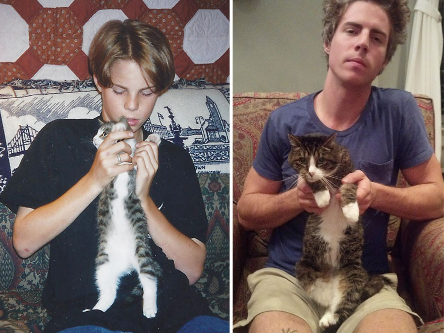 My Brother Got A Kitten, Here They Are 17 Years Later
