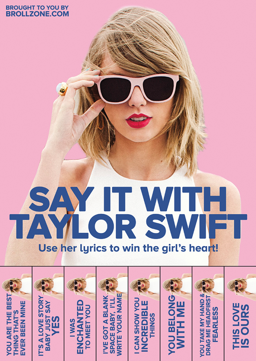 Get Lyrical This Valentine's Day With These Celebrity Tear-off Flyers