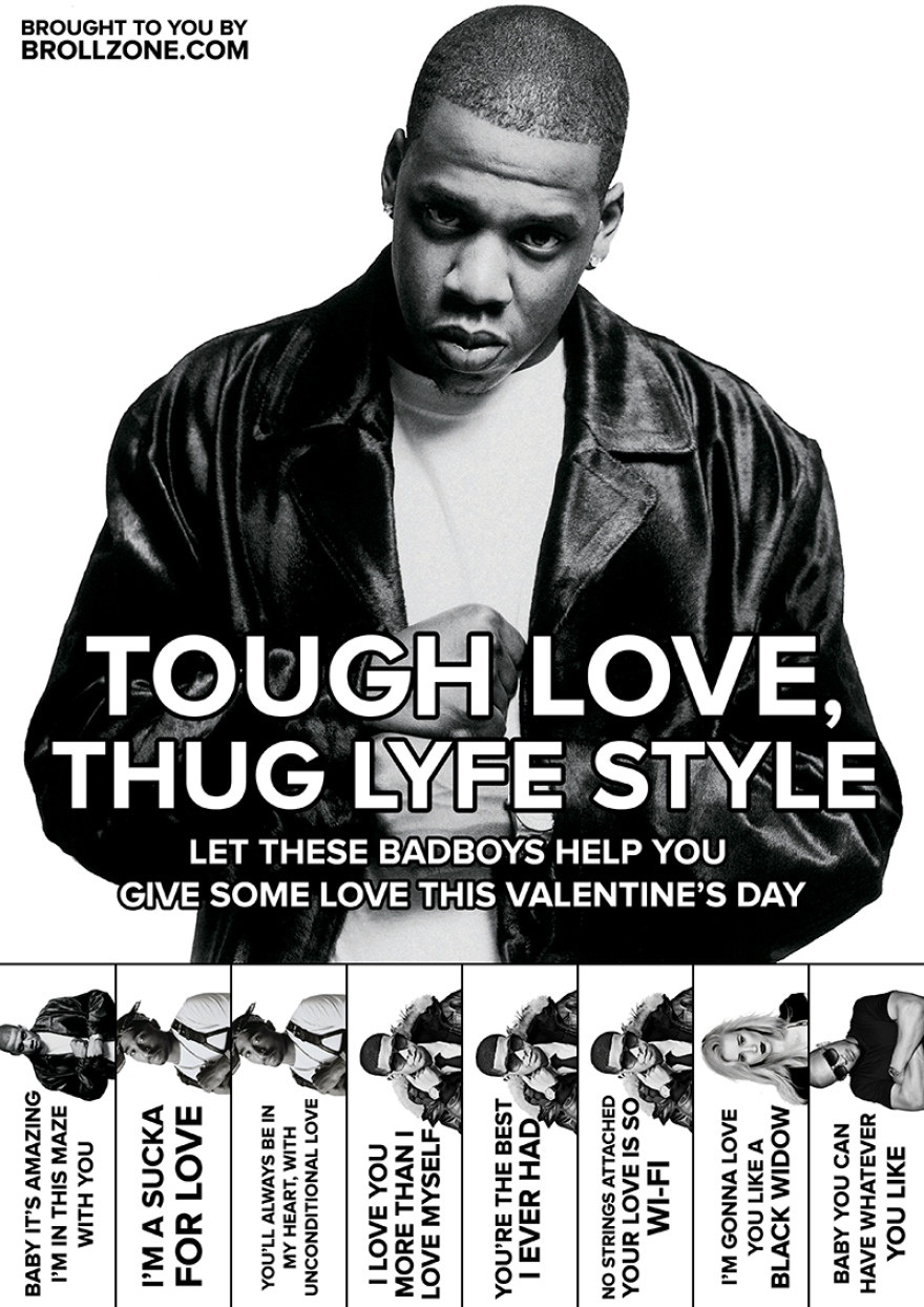 Get Lyrical This Valentine's Day With These Celebrity Tear-off Flyers
