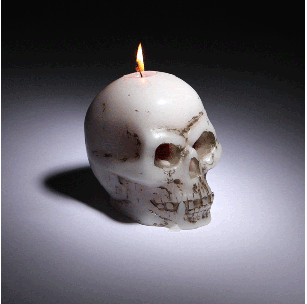 The Bleeding Skull Candle