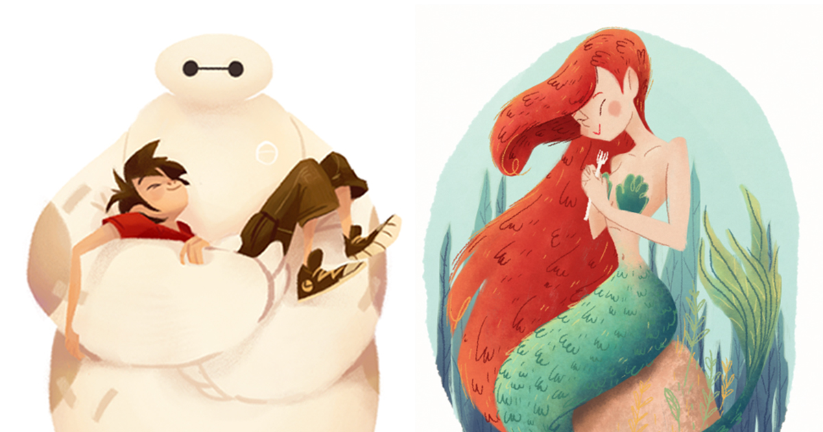 I Created Disney Illustrations Based On Each Of Their Movies | Bored Panda