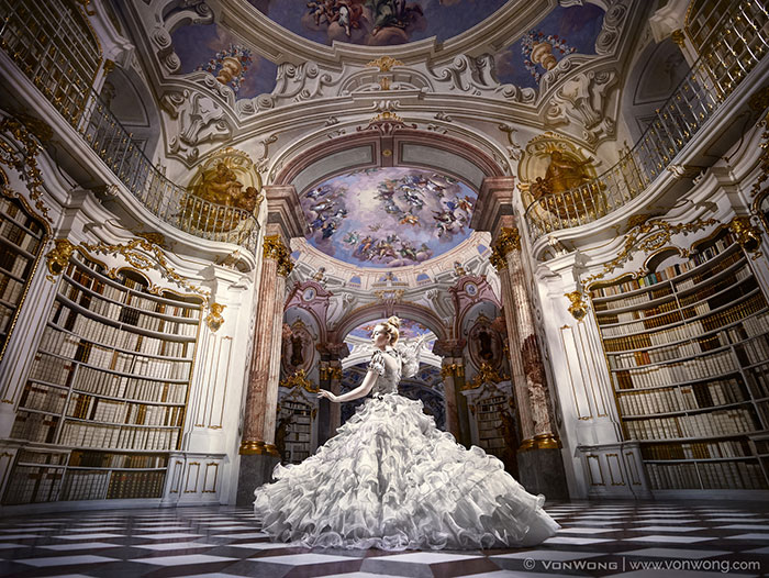 I Did A Photoshoot In A Real-Life Disney Library – Admont Abbey