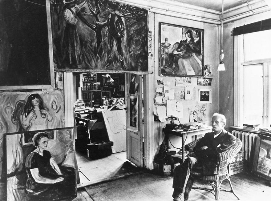 Photos of Famous Artists And Their Studios