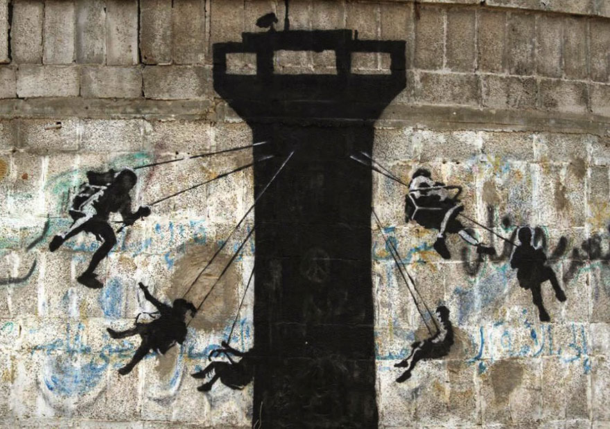 israel-palestine-conflict-gaza-strip-street-art-banksy-2