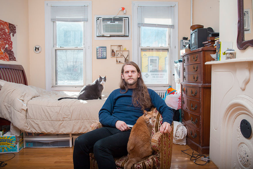 Men And Cats: Photographer Challenges 'Crazy Cat Lady' Stereotype