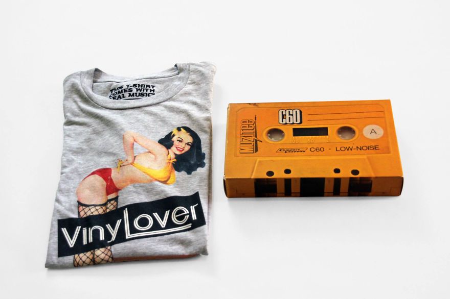Cassette Packaging For Music T-shirts