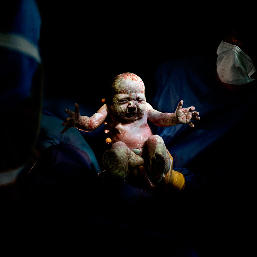 Photographer Takes Portraits Of Babies Seconds After Birth