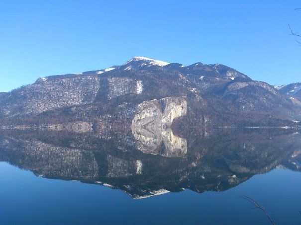 Reflection In Abersee On Our Walk Today :)
